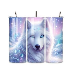 White Wolf 20oz Stainless Steel Tumbler